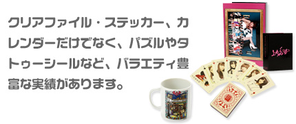 バラエティ豊富な実績